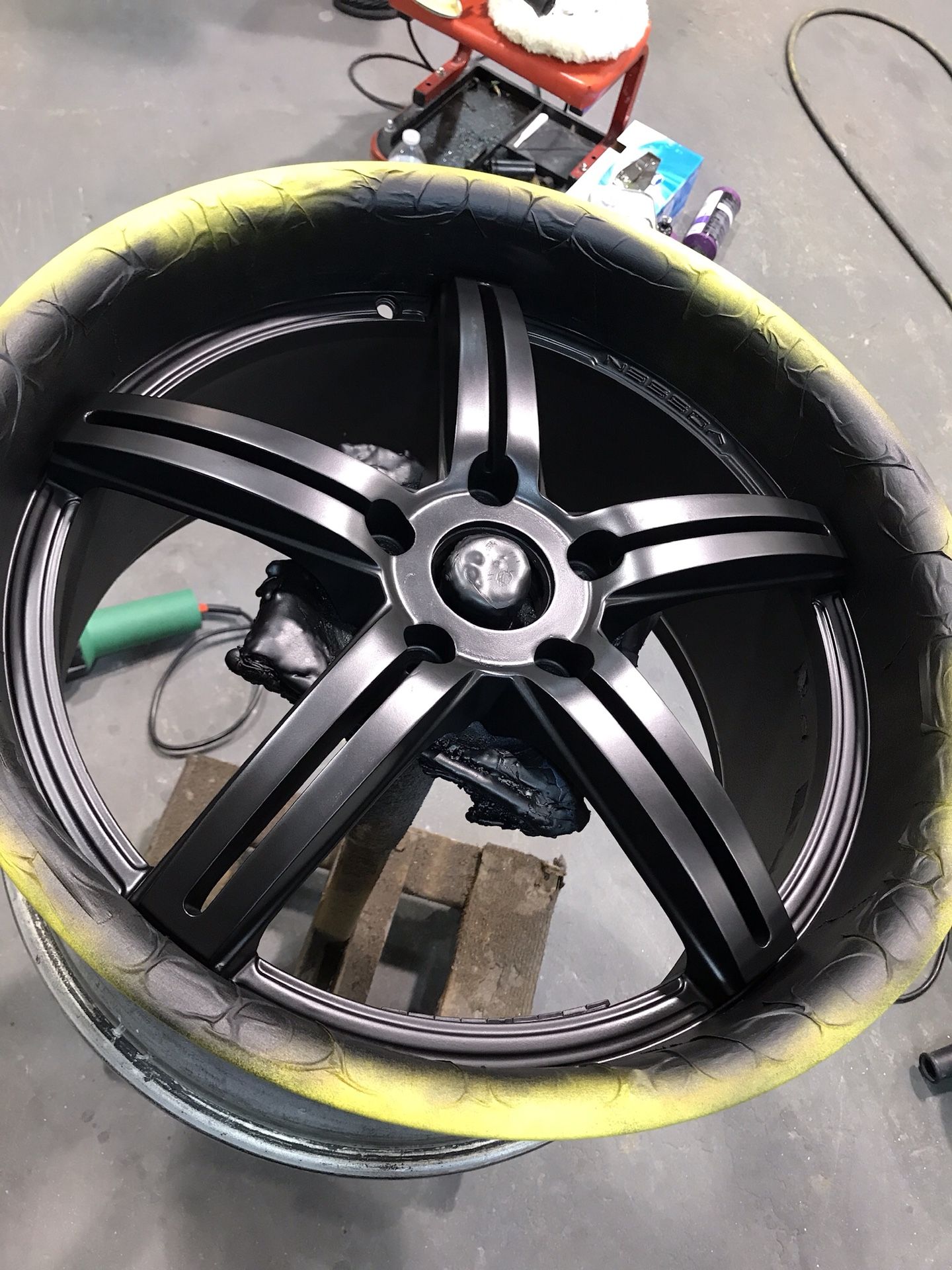 Vossen wheel painted by us