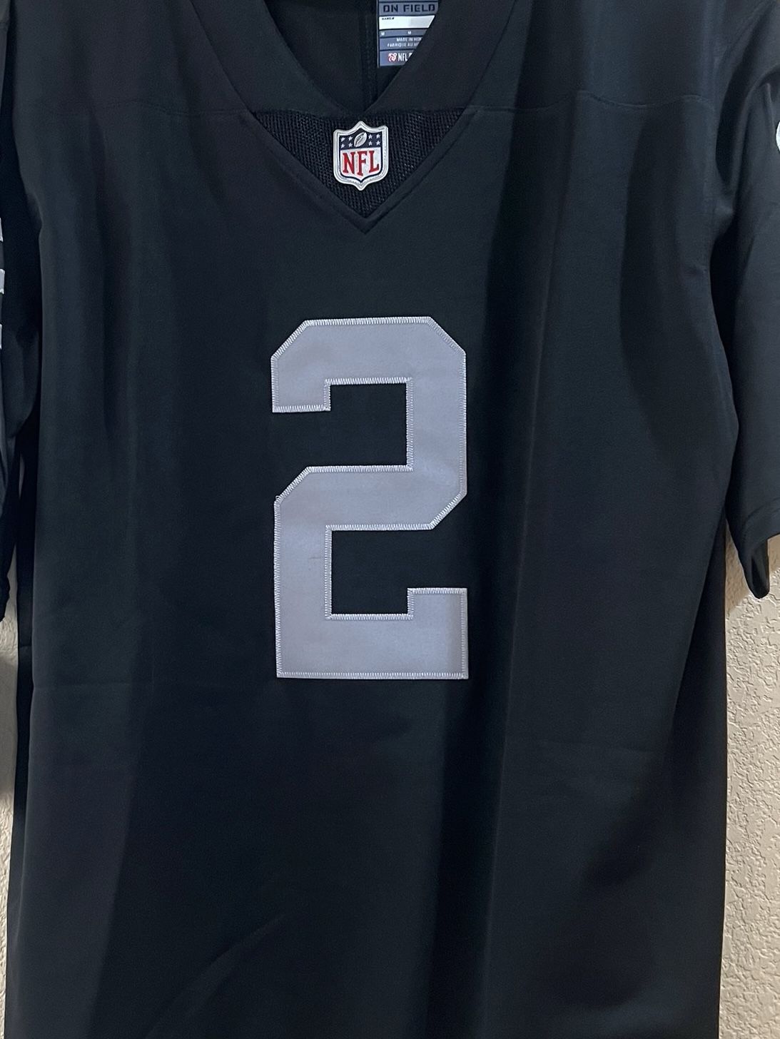 Ashton Jeanty #2 Raiders Black Jersey Size Small