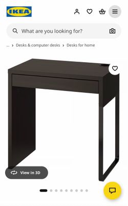 IKEA Micke Desk in black/brown