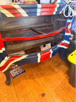 Red white and blue dresser