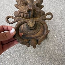 Mythical Creature Lion Face Door Knocker