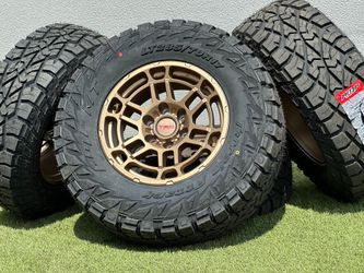New 17" TRD Pro Style Wheels Toyota 6x5.5 Tacoma 4Runner 33" Tires RT Tundra Sequoia Land Cruiser FJ