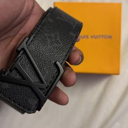 Black Louis Vuitton Belt 