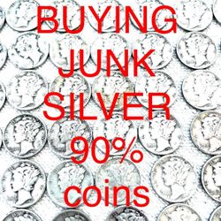 Silver Dimes, Quarters, Halfs And Dollars, Morgan’s, Bars, Rounds 90% Junk Silver Coins 