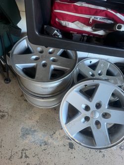 Genuine OEM Wheel For 2007-2018 Jeep Wrangler 17 Inch Silver Alloy Rim