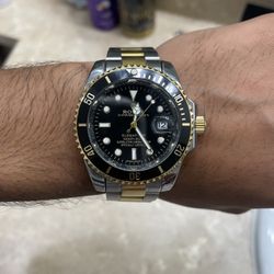 Rolex watch gold silver