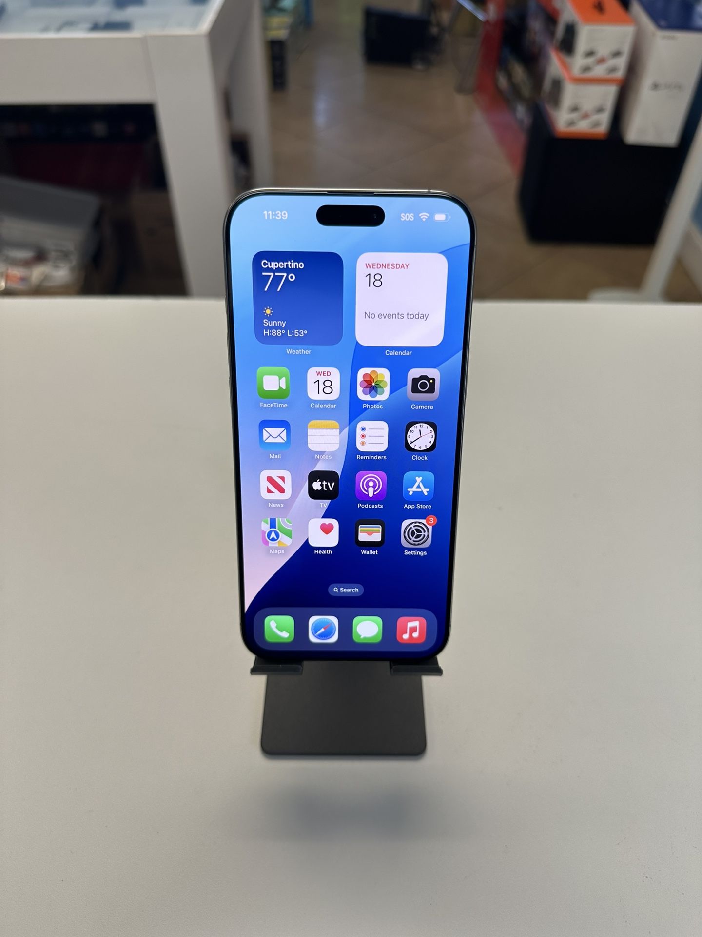 iPhone 16 Pro Max Natural Titanium 512 GB Factory Unlocked E-Sim with Apple Care Warranty