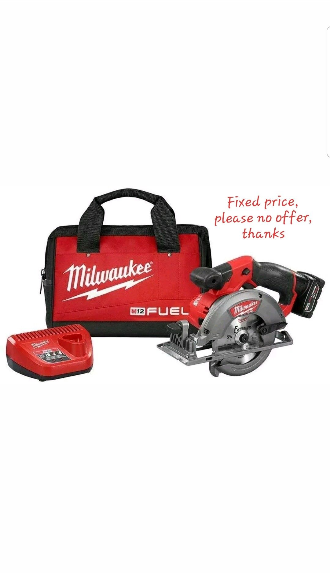 Milwaukee 2530-21XC M12 FUEL™ 5-3/8" Circular Saw Kit