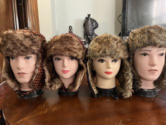 Winter Trapper Hats With Fur 