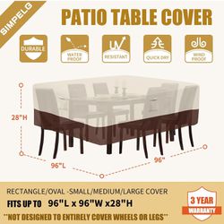 Patio Furniture Covers Waterproof 