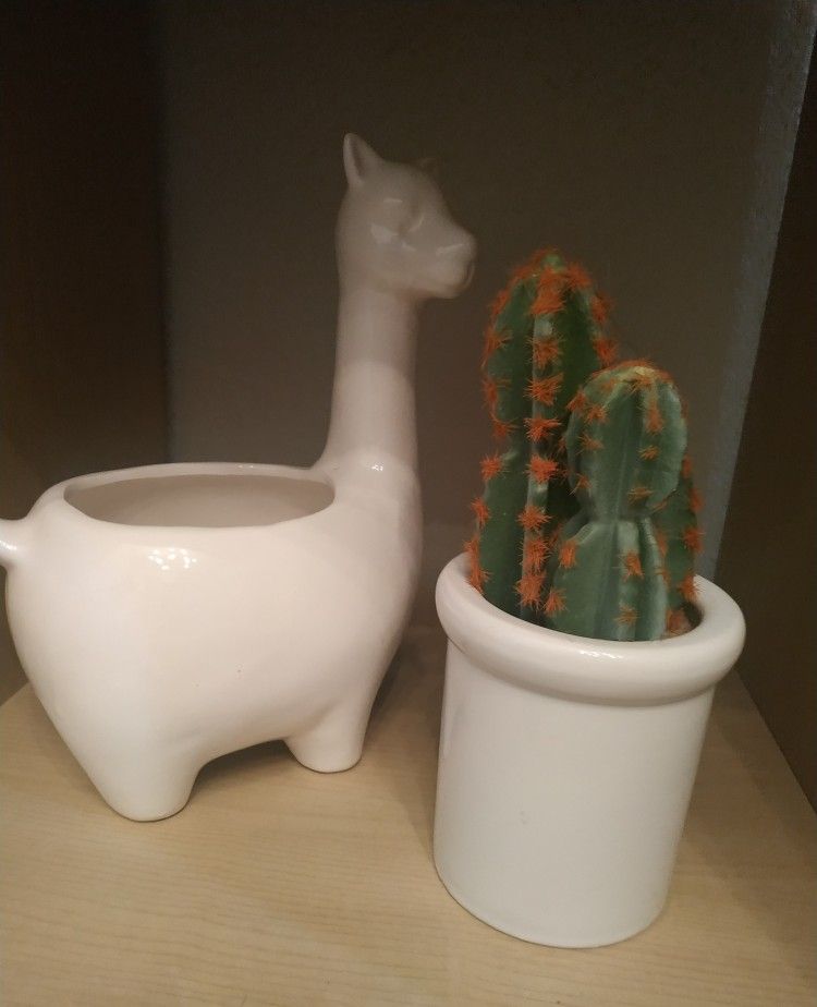 Decorative Llama Vase