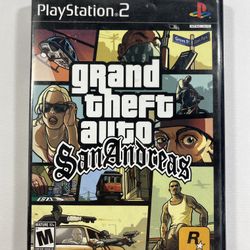 Grand Theft Auto San Andrea Sony PlayStation 2 Black Label With Manual Tested