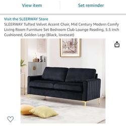 Black Couch Set