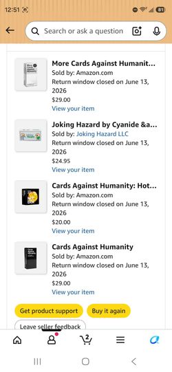 Cards against humanity