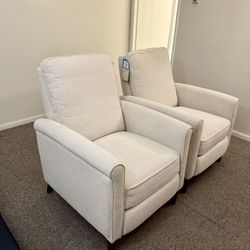 Pair of Reclining Sofa Chairs