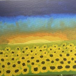 Sunset Sunflowers