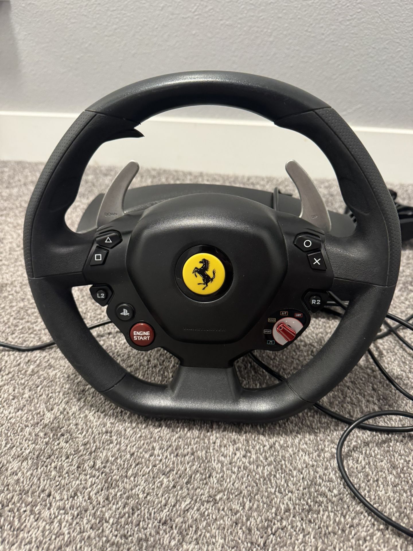 Thrustmaster T80 Ferrari 488 GTB Racing Wheel & Pedals (PS3/PS4/PC)