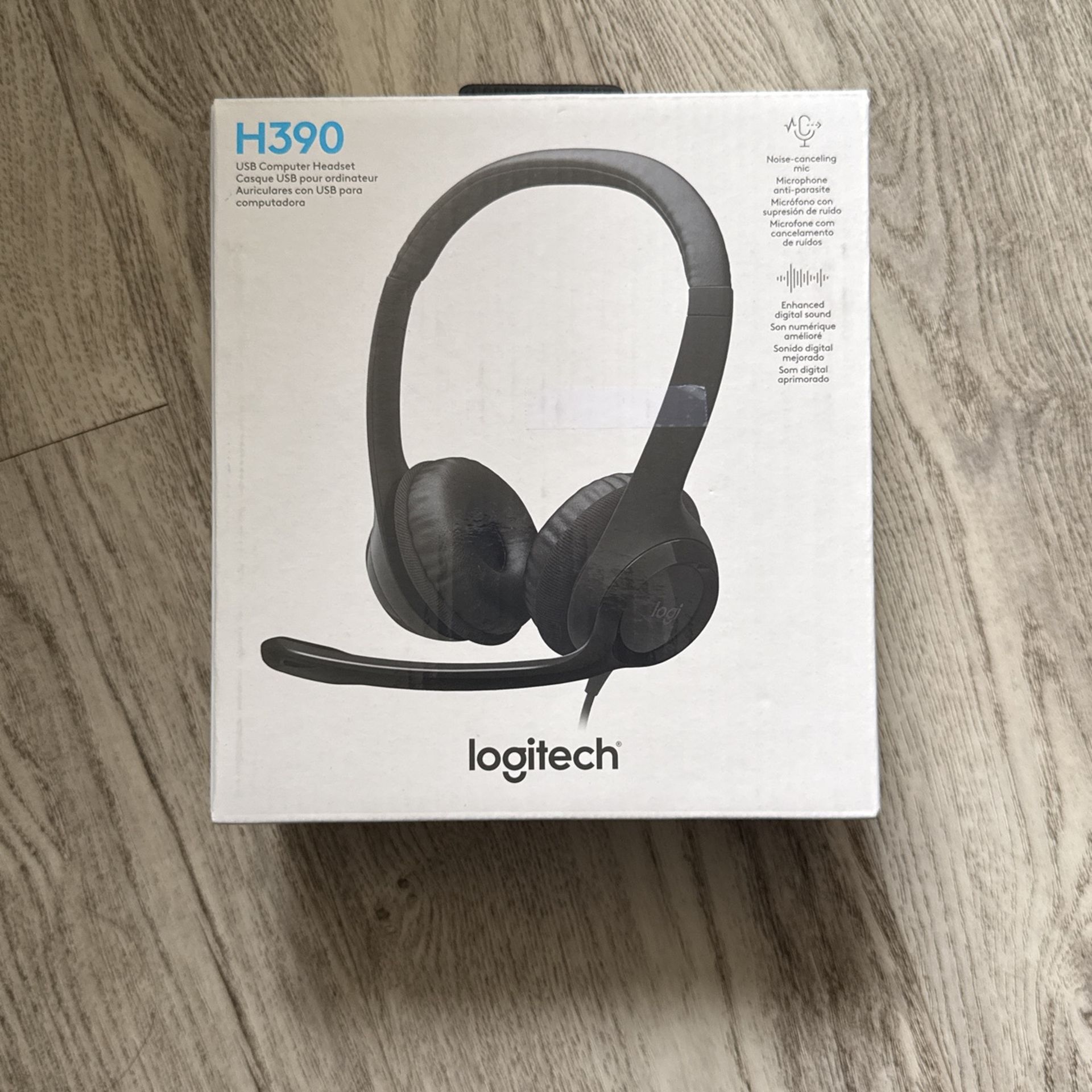 Logitech USB Computer headset Headphones H390