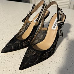 Size 8 Black Lace Heels From Steve Madden 