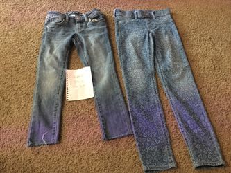 Two Pairs Of Girls Jeans
