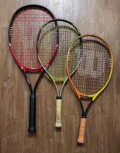 3 Tennis Rackets $55