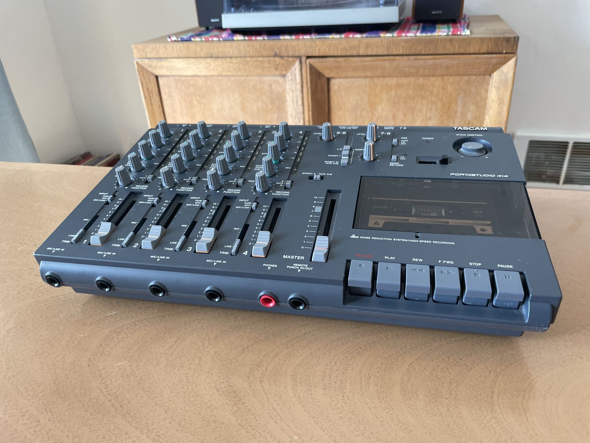 Tascam 414 portstudio analog 4 track cassette recorder