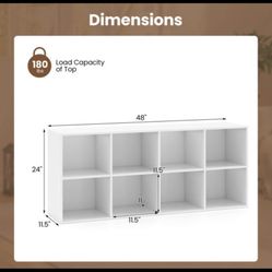 8-Cube Bookcase Bookshelf 