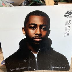 Nike Promo Strore Sign Destroyer DARRELLE REVIS Football Superbowl Mancave Sample Fiberglass poster 3ft 