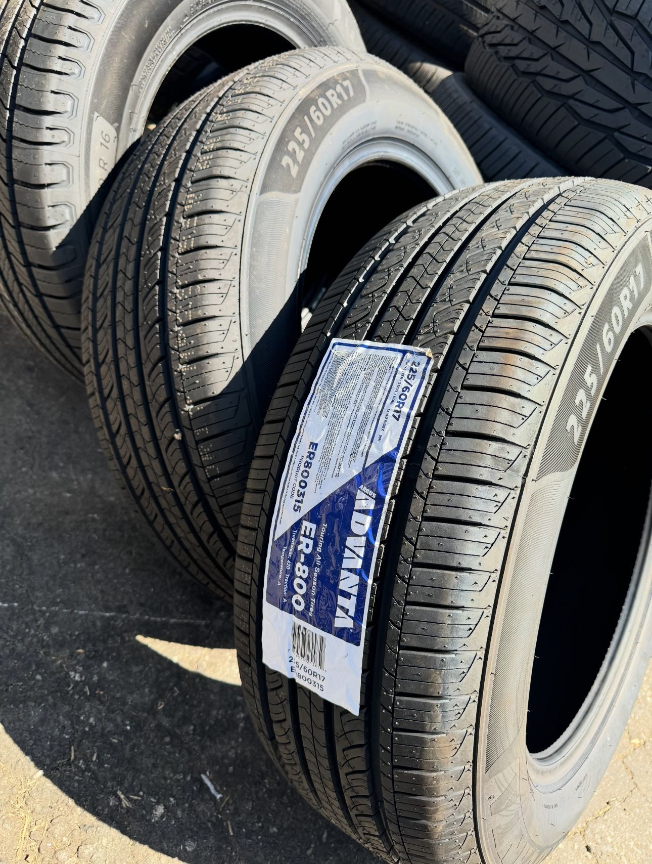 New Advanta 225/60R17 ER-800 Tires