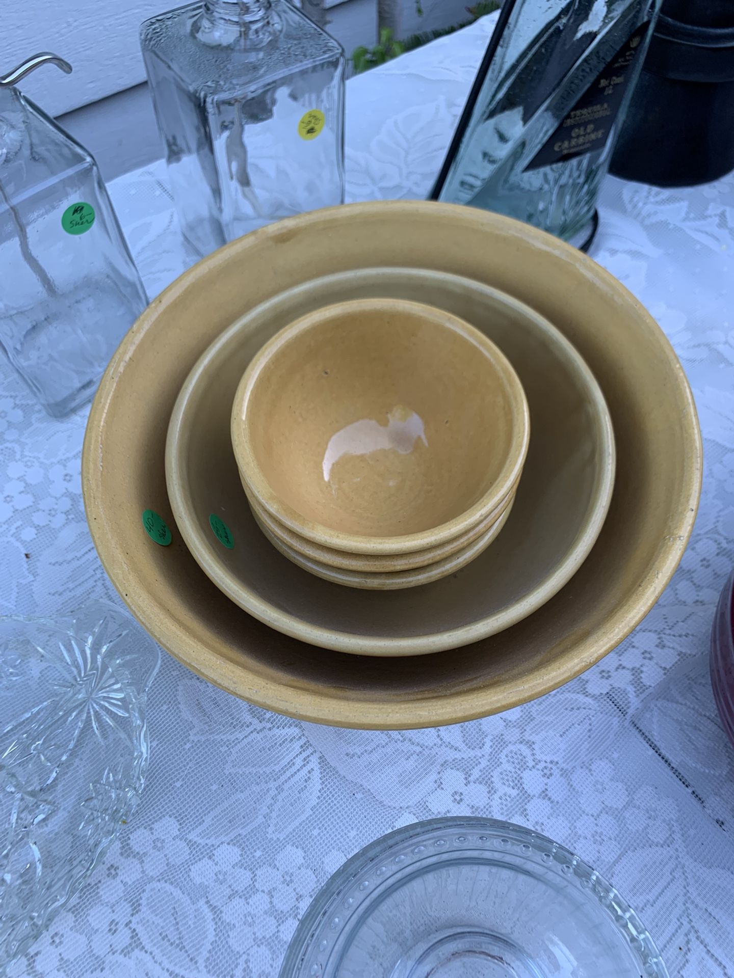 Vintage Collectible Mustard Bauer Pottery