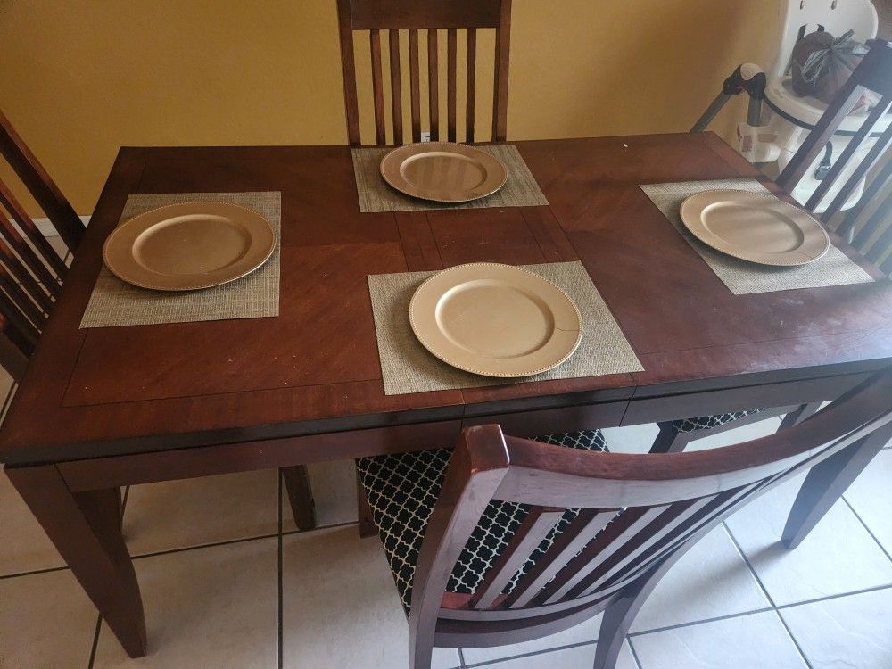 Dining Table With Four Chairs