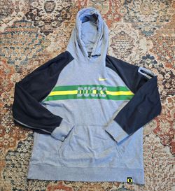 Nike Oregon Ducks Hoodie with green/yellow stripes and 'DUCKS' text
Size XXL
#ducks #college