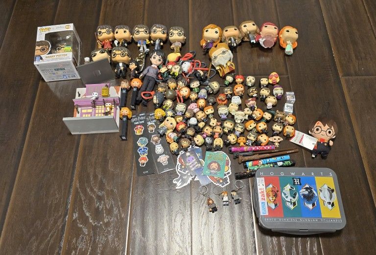 Harry Potter Funko Pop figures pens, stickers Keychain lego pencil tops Hermoine