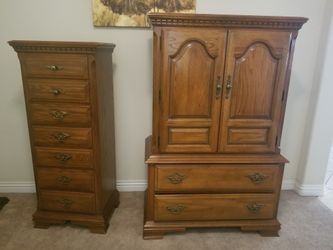 1 chest and 1 armoire . Excellent condition