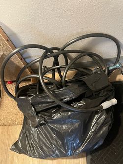 100 ft heavy duty hose + push broom