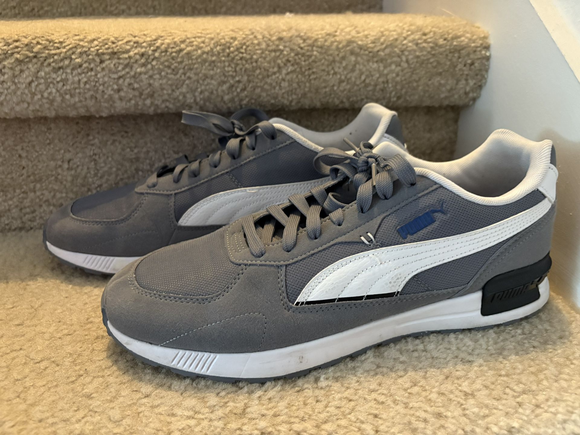PUMA Graviton Men's Trainers Lifestyle Sneakers Comfort Shoes - Gray size 11.5