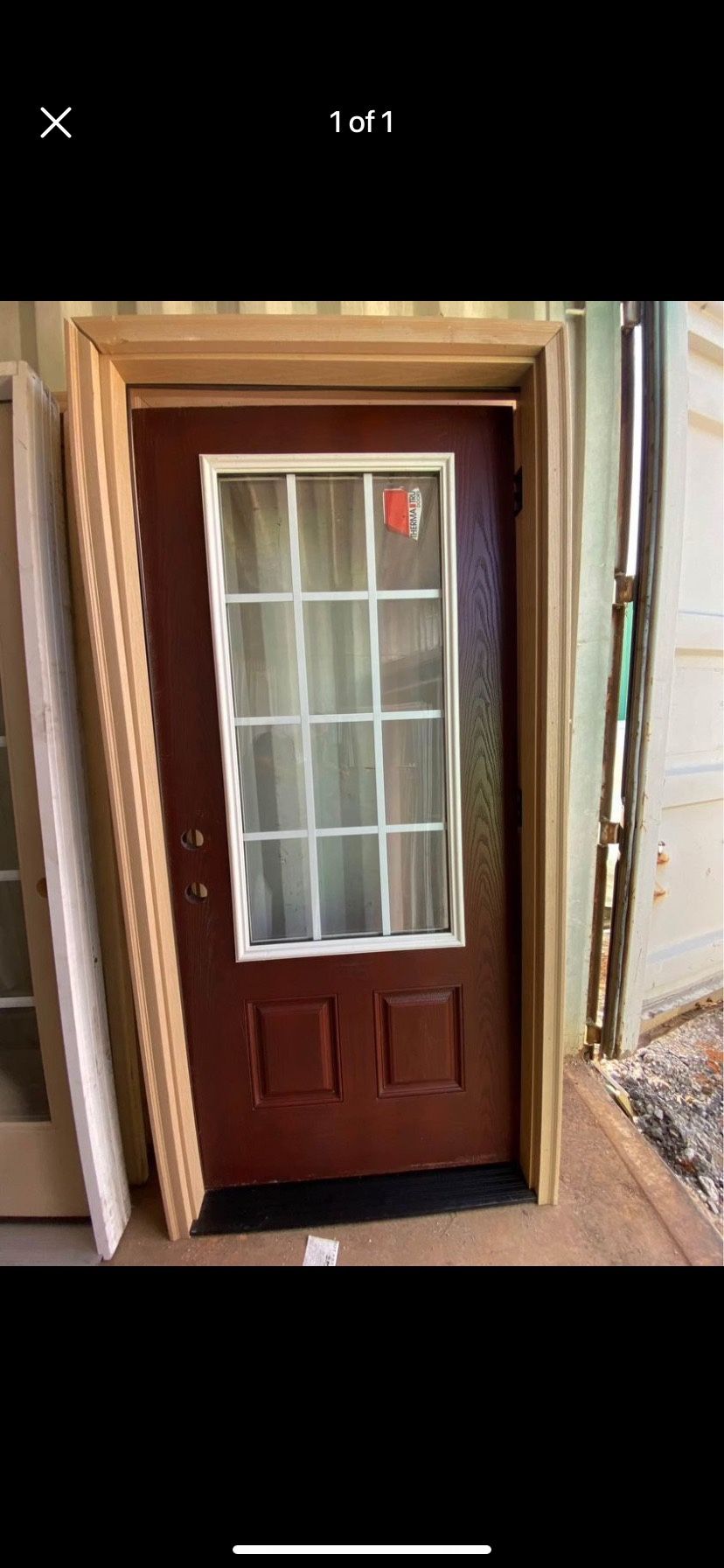 New Fiber glass door 36x80 38x82 with the frame.