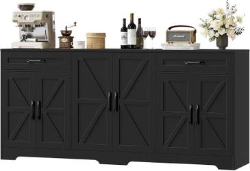 ❤️‍🔥 71” Large Sideboard Buffet Cabinet with Storage,