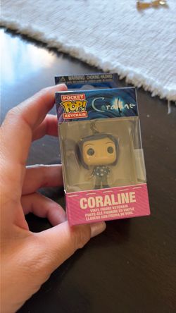 Mini Coraline Funko keychain
