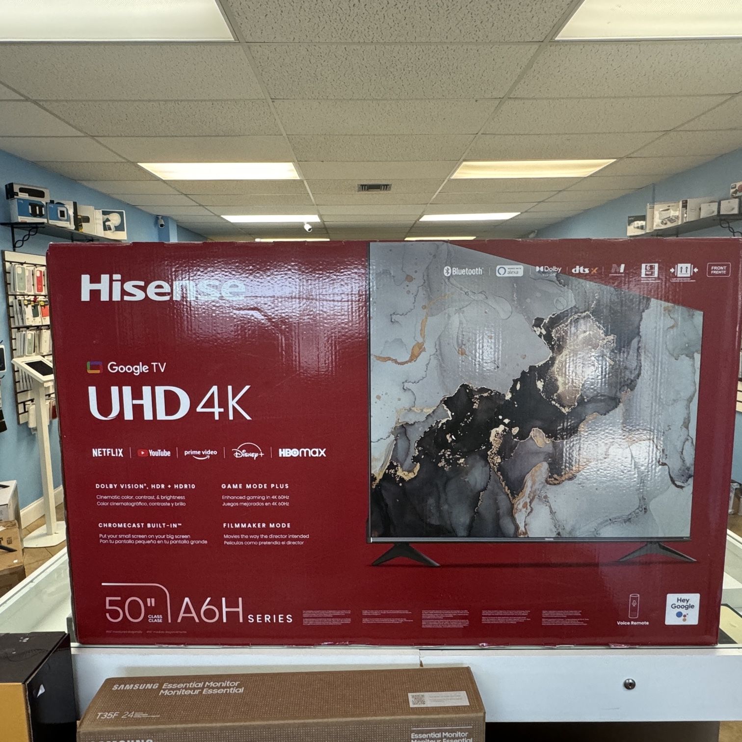 Hisense - 50" Class A6 Series LED 4K UHD HDR Smart Google TV New Sealed