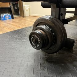 1 Inch Plates 300lb And Adjustable Dumbbell. 