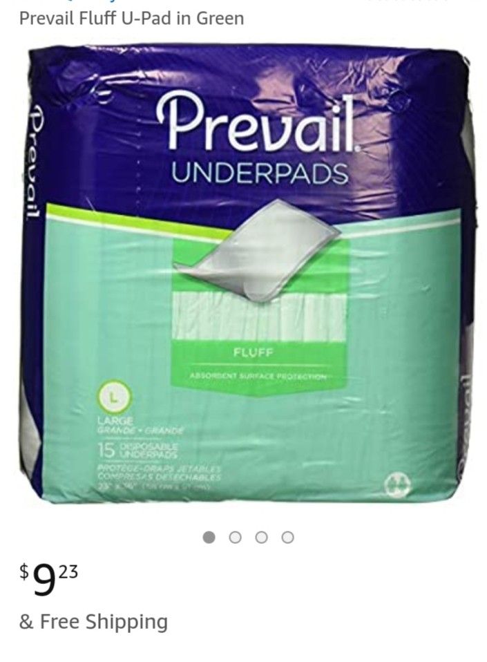 Prevail absorbent underpads incontinence puppy pad