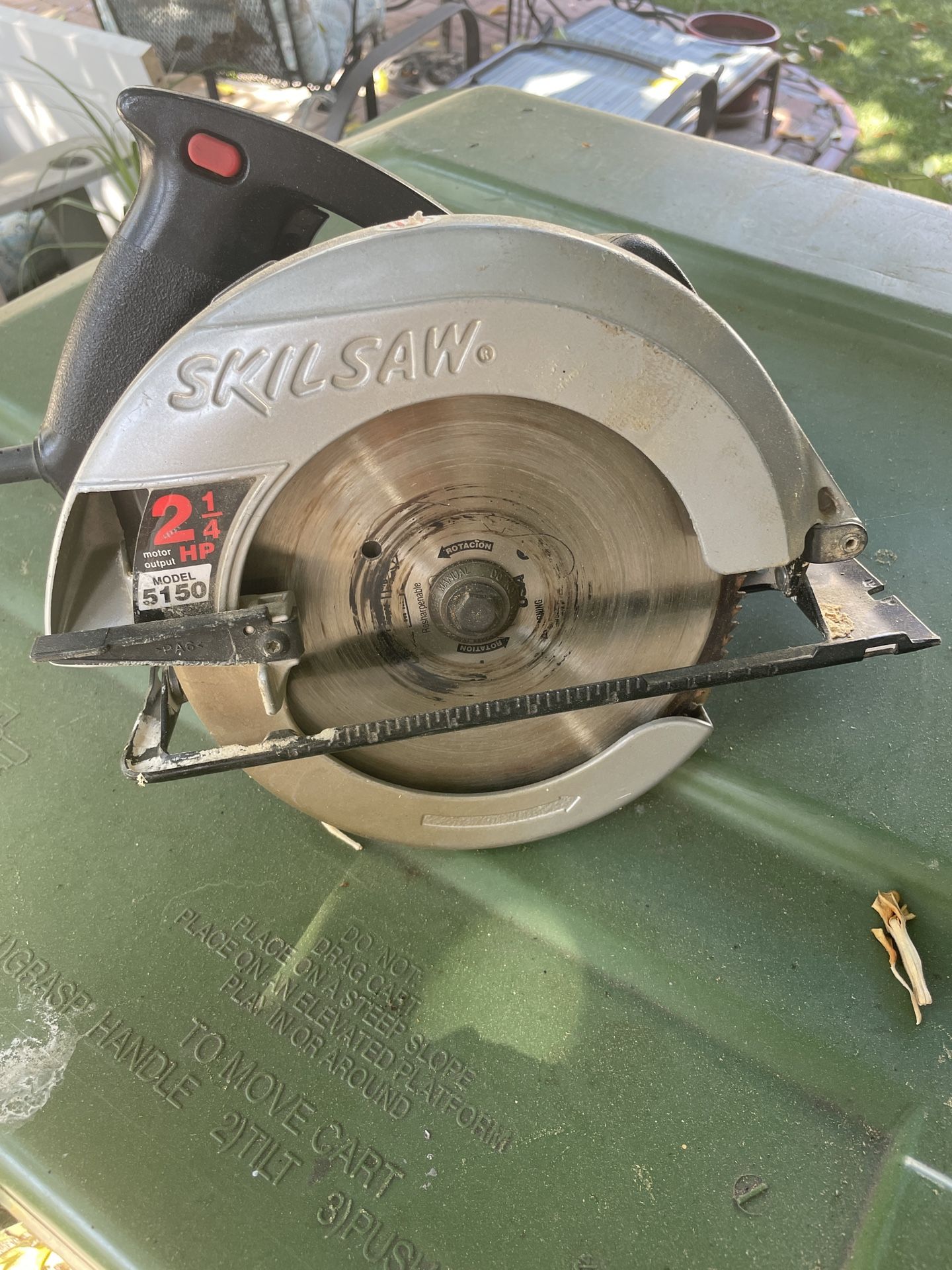Skil Saw Skilsaw Circular Saw Model 5150 2.5 Hp 7 1/4 “
