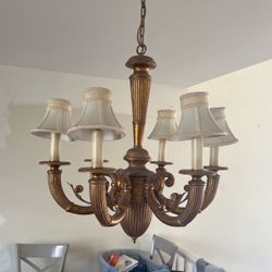 Antique gold chandelier