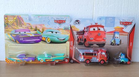 Disney Pixar Cars Mattel Die-Cast 2-Packs: Ramone & Flo and Red & Guido $15 Each *no holding*