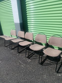 Five Stacking Chairs 