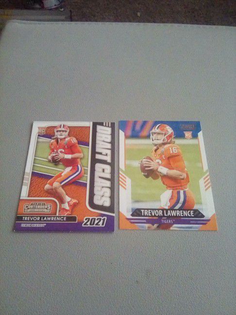 TREVOR LAWRENCE ROOKIE FOOTBALL CARDS LOT 2