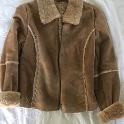 Women’s Genuine Suede Coat, Size Small - New