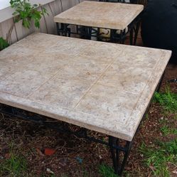 Concrete Table & End Table