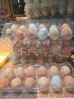 Farm raised free range eggs